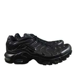 Nike Shoes Big Kids 7Y Air Max Plus Sneakers Athletic Trainer Black Breathable